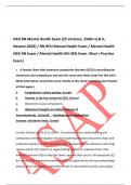 HESI RN Mental Health Exam (25 Versions, 1500+ Q & A,  Newest-2023) / RN HESI Mental Health Exam / Mental Health  HESI RN Exam / Mental Health RN HESI Exam |Real + Practice  Exam| 1. A female client with obsessive-compulsive disorder (OCD) is describing h