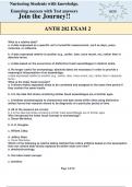 ANTH 202 EXAM 2 EXAM QUESTIONS &ANSWERS GRADED A+