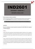 IND2601 Assignment 1 [Detailed Answers] Semester 1 - Due: 25 March 2024
