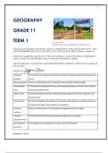 Geography Term 1 Notes - Previous Papers used