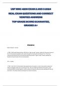 USF MMC 4200 EXAM 2 AND 3 2024  REAL EXAM QUESTIONS AND CORRECT  VERIFIED ANSWERS  TOP GRADE SCORE GUARANTEE,  GRADED A+ 