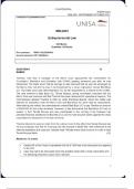 Exam (elaborations) ENTREPRENEURIAL LAW (MRL2601) 