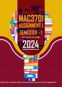 MAC3701 ASSIGNMENT 1 SEMESTER 1 - 2024 (519475)