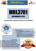 MRL3701 Assignment 3 (COMPLETE ANSWERS) Semester 1 2024