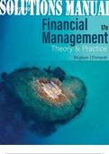 SOLUTIONS MANUAL for Financial Management Theory & Practice 17th Edition by Eugine and Michael