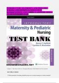 INTRODUCTORY MATERNITY AND PEDIATRIC NURSING 4TH EDITION HATFIELD TEST BANK|QUESTIONS AND CORRECT ANSWERS 2024|A+ GUARANTEED|100%PASS