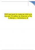 2023 test bank for maternal child nurs ing care 7th edition by Shannon e Per ry Marilyn j Hockenberry M