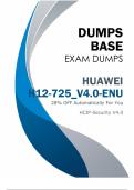 Verified H12-725_V4.0-ENU Exam Dumps (V8.02) - Pass Huawei H12-725_V4.0-ENU Exam (2024)