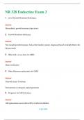 NR 328 Endocrine Exam 3  (Latest 2024 / 2025) Questions & Answers with rationales