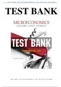 TEST BANK FOR MICROECONOMICS 2ND EDITION GOOLSBEE