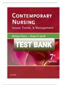 TEST BANK FOR CONTEMPORARY NURSING ISSUES TRENDS MANAGEMENT 7TH EDITION BY BARBARA CHERRY