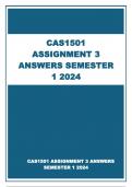 CAS1501 ASSIGNMENT 3 ANSWERS SEMESTER 1 2024