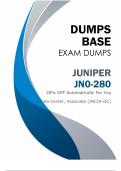 Real JN0-280 Dumps (V8.02) - Help You Crack JN0-280 Exam Quickly