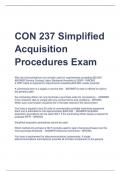 CON 237 Simplified  Acquisition  Procedures Exam