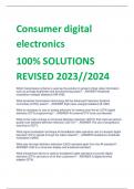 Consumer digital  electronics 100% SOLUTIONS  REVISED 2023//2024