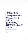 ENG1512 Assignment 3 Semester 1 2024 (714828) - DUE 26 April 2024