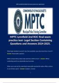 MPTC Study Guide Exam Questions and Answers Bundle. 