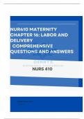 NUR410 MATERNITY  Chapter 16: Labor and Delivery Comprehensive Questions and Answers 100% Accuracy |Updated 2024 |The first stage of labor is often a time of introspection. In light of this, which information would guide the nurse's plan of care?...