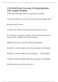 J 101 Final Exam- University of Oregon Questions with Complete Solutions