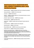 Stott Practical Exam (QUESTIONS WITH 100% CORRECT ANSWERS) (2024 / 2025) (Verified by Experts)
