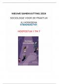 Nieuwe (2024) samenvatting Sociologie voor de Praktijk, Klaas Hoeksema, verbeterde versie uit 2021, hoofdstuk 1 tm 7