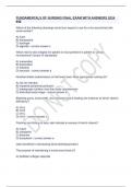 FUNDAMENTALS OF NURSING FINAL EXAM WITH ANSWERS 2024 #46.