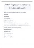 MKT101 Tổng Questions and Answers 100% Correct | Graded A+