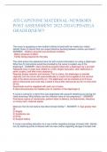 ATI CAPSTONE MATERNAL-NEWBORN POST ASSESSMENT 2023-2024 UPDATE|A GRADED|NEW!!