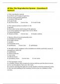 AP Bio: The Reproductive System – Questions & Answers 