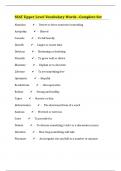SSAT Upper Level Vocabulary Words –Complete Set