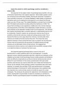 is psychology a science (20)- marked essay on issues and debates