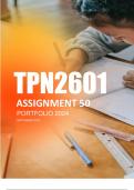 TPN2601 Assignment 50 Portfolio  2024
