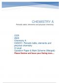 OCR 2023 Chemistry A H432/01: Periodic table, elements and  physical chemistry A Level Question Paper & Mark Scheme (Merged)