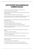 ACCT 551 TOP Exam Questions and  CORRECT Answers