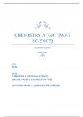 OCR 2023 GCSE CHEMISTRY A (GATEWAY SCIENCE) J248/01: PAPER 1 (FOUNDATION TIER) QUESTION PAPER & MARK SCHEME (MERGED