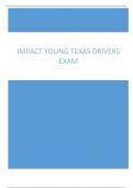 Impact Young Texas Drivers Exam Lesson 1-8 Quizzes