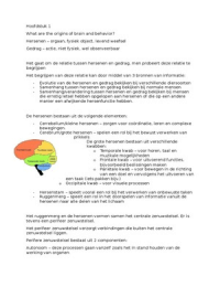 Hersenen en gedrag volledige samenvatting (Nederlands)