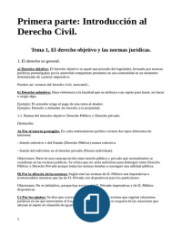 Derecho Civil I