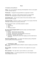 Organisational Psychology Summary (Week 5-7)