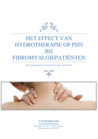 Scriptie: wat is het effect van hydrotherapie bij fibromyalgiepatiënten?