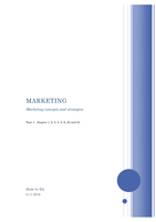 Marketing concepts and strategies 
