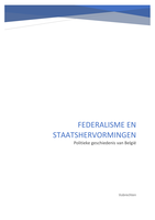 Overzicht federalisme en staatshervormingen PGB