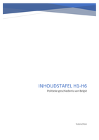 Inhoudstafel PGB H1-H6