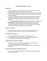 A Level Psychology- Social Influence: Agentic State and Legitimacy of Authority Essay Plan (A/A*)
