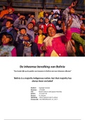 Mediaopdracht - Positie van Inheemse bevolking Bolivia