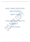 abet1518: teaching numeracy to adults