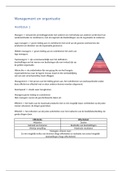 Management en organisatie samenvatting H1 t/m H6
