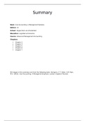 Summary Cost Accounting Chapters 2, 3, 5, 6, 7