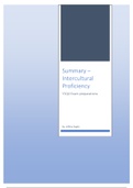 Summary - Intercultural Proficiency II