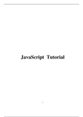 Introduction to JavaScript (summary)